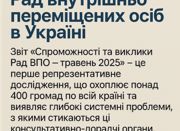Ради ВПО в Україні: виклики, ресурси та шлях до сталості &mdash; нове дослідження REACH і БФ &laquo;Stabilization Support Services&raquo;